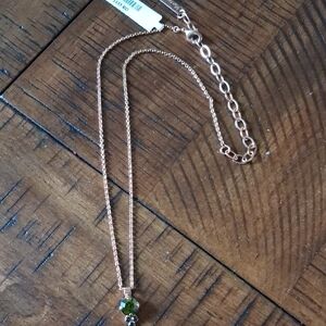 Mariana Rose Gold and Green Necklace Elegant Design